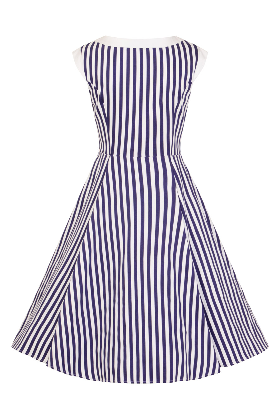 Blue Stripe Hepburn Dress